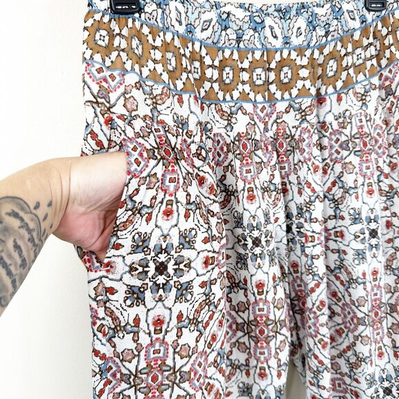 Xirena Pants Womens Small Printed Relaxed Peasant Boho Cottagecore Pockets - Picture 4 of 10